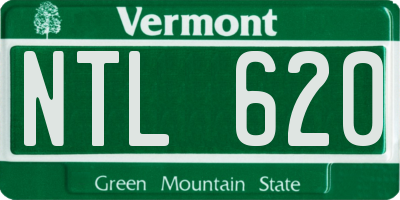 VT license plate NTL620