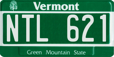 VT license plate NTL621