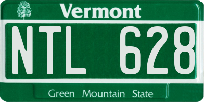 VT license plate NTL628