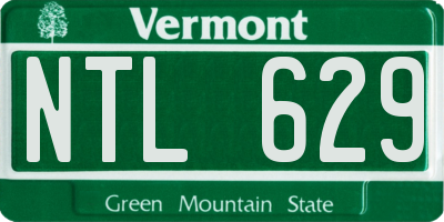 VT license plate NTL629