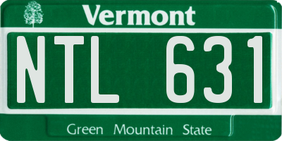 VT license plate NTL631