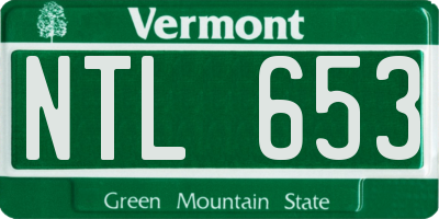 VT license plate NTL653