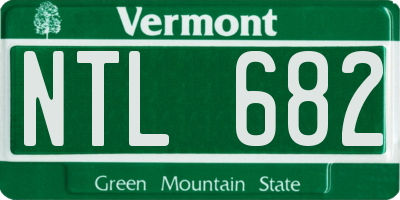 VT license plate NTL682