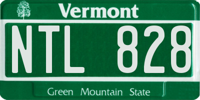 VT license plate NTL828