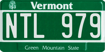 VT license plate NTL979