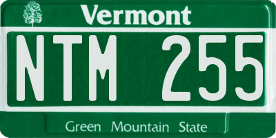 VT license plate NTM255