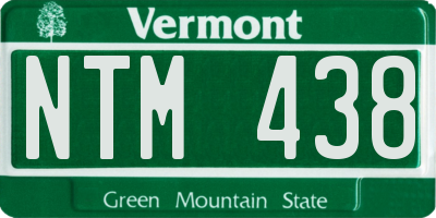 VT license plate NTM438