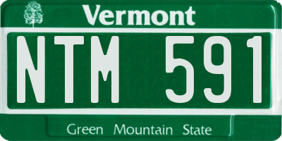 VT license plate NTM591