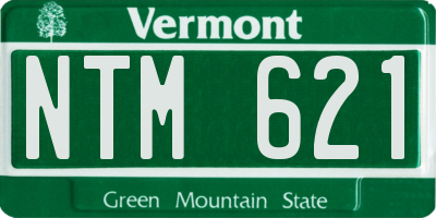 VT license plate NTM621