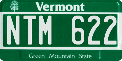 VT license plate NTM622