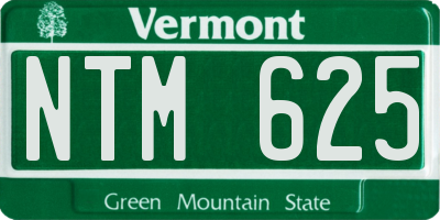 VT license plate NTM625