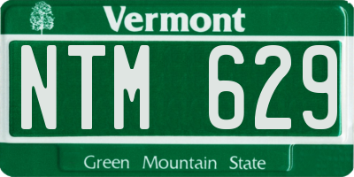 VT license plate NTM629