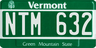 VT license plate NTM632