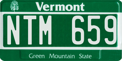 VT license plate NTM659