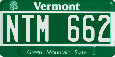 VT license plate NTM662