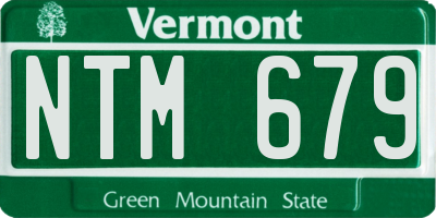 VT license plate NTM679