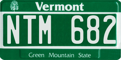 VT license plate NTM682