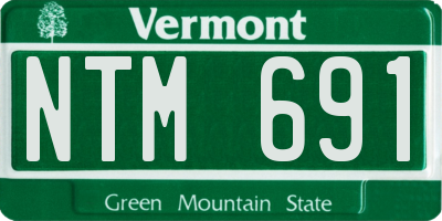 VT license plate NTM691