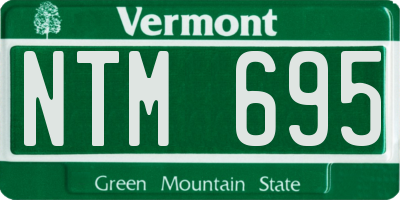 VT license plate NTM695
