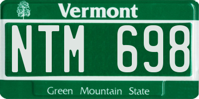 VT license plate NTM698