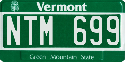 VT license plate NTM699