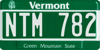 VT license plate NTM782