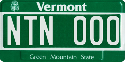 VT license plate NTN000
