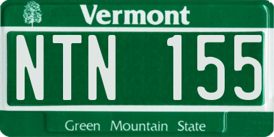 VT license plate NTN155