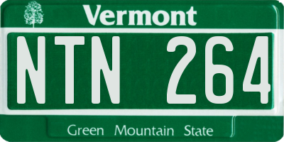 VT license plate NTN264