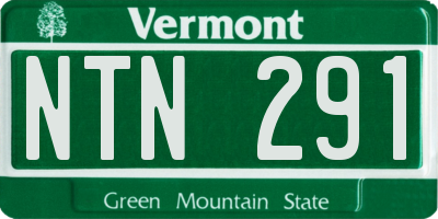 VT license plate NTN291