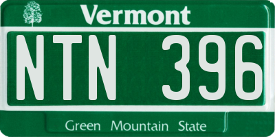 VT license plate NTN396