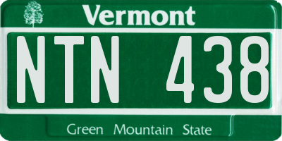 VT license plate NTN438