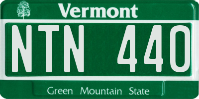 VT license plate NTN440