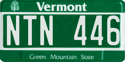 VT license plate NTN446
