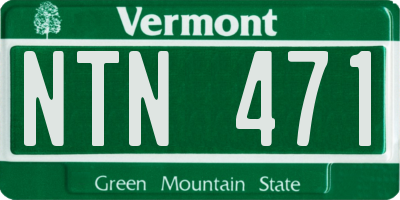 VT license plate NTN471