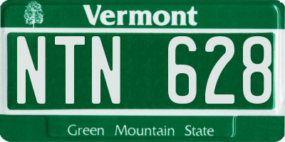 VT license plate NTN628