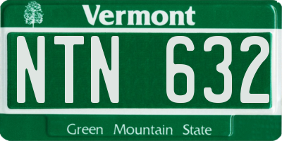 VT license plate NTN632