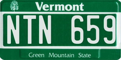 VT license plate NTN659