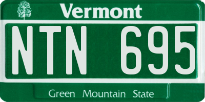 VT license plate NTN695