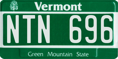 VT license plate NTN696