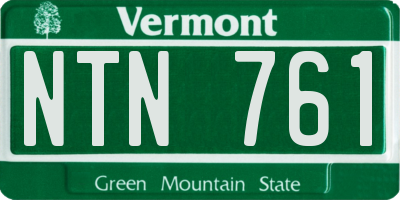 VT license plate NTN761
