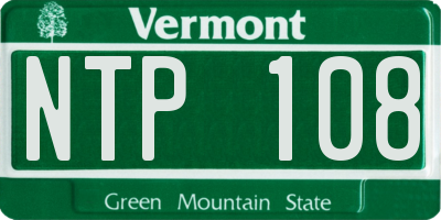 VT license plate NTP108