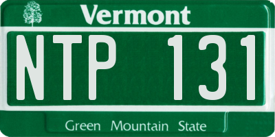 VT license plate NTP131