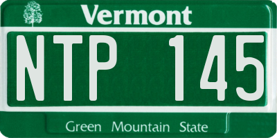 VT license plate NTP145