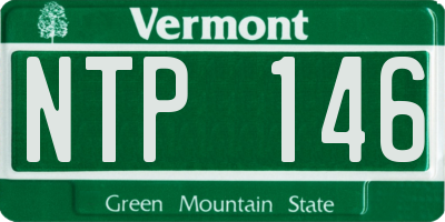VT license plate NTP146