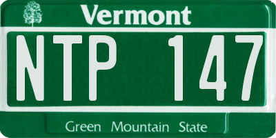 VT license plate NTP147