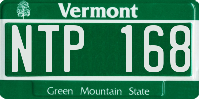 VT license plate NTP168