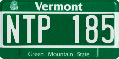 VT license plate NTP185