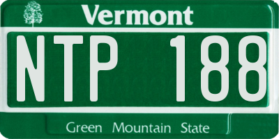 VT license plate NTP188