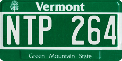 VT license plate NTP264